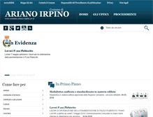 Tablet Screenshot of comunediariano.it